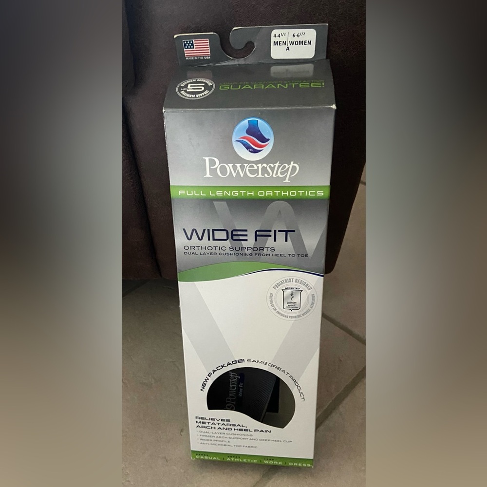 Powerstep Wide Fit Orthotic Supports